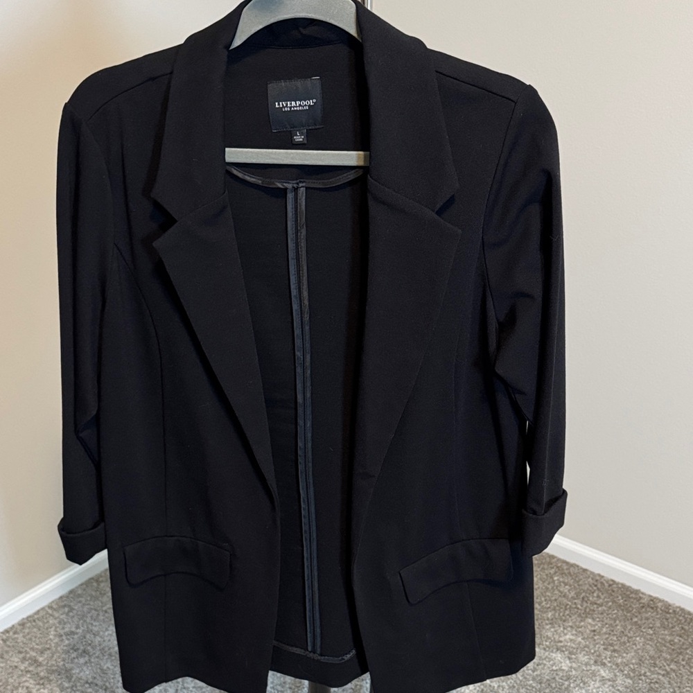 Liverpool Classic Black Women's Boyfriend Fit Blazer